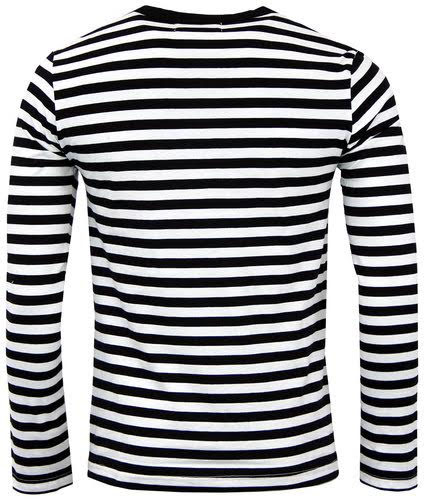 Retrorocket Mod Long Sleeve Shirt by Madcap England - in black & white