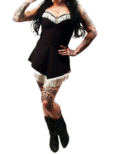 Cowgirl Fringe Dress By Switchblade Stiletto Sale Sz M Only