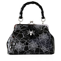 Killian Spider Handbag by Banned Apparel - in black
