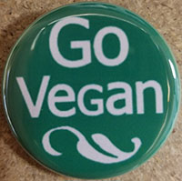 Vegetarian/Vegan- Go Vegan pin (pin-C223)