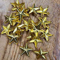 Gold Star Studs- 25 pack