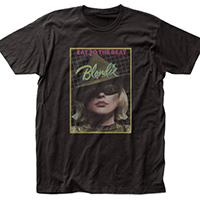 Blondie- Eat To The Beat on a black ringspun cotton shirt (Sale price!)
