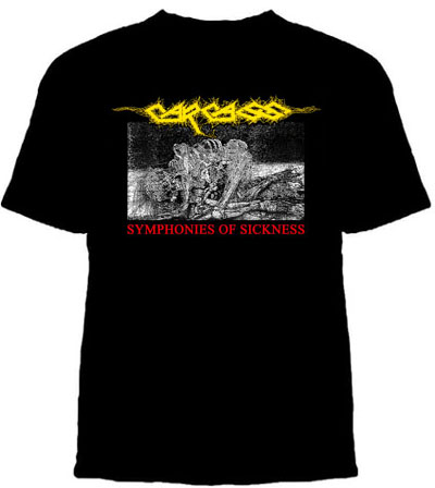 carcass heartwork t shirt