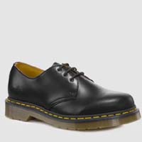 3 Eye Black Smooth Shoe by Dr. Martens - SALE