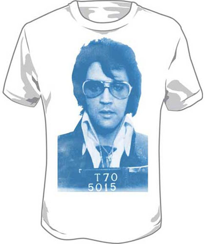 elvis presley mugshot shirt