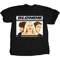 Blondie- Hot Lips Band Pic on a black ringspun cotton shirt