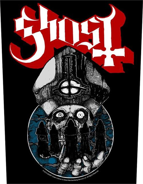 Ghost- Papa Warriors sewn edge back patch (bp64)