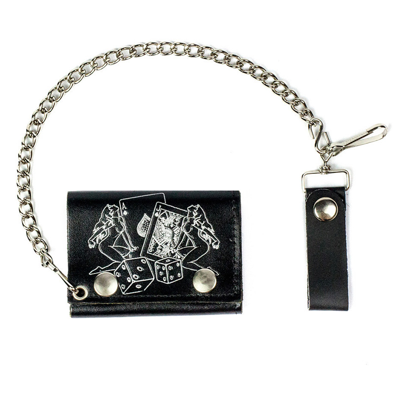 Girls & Gambling wallet (comes with chain!)