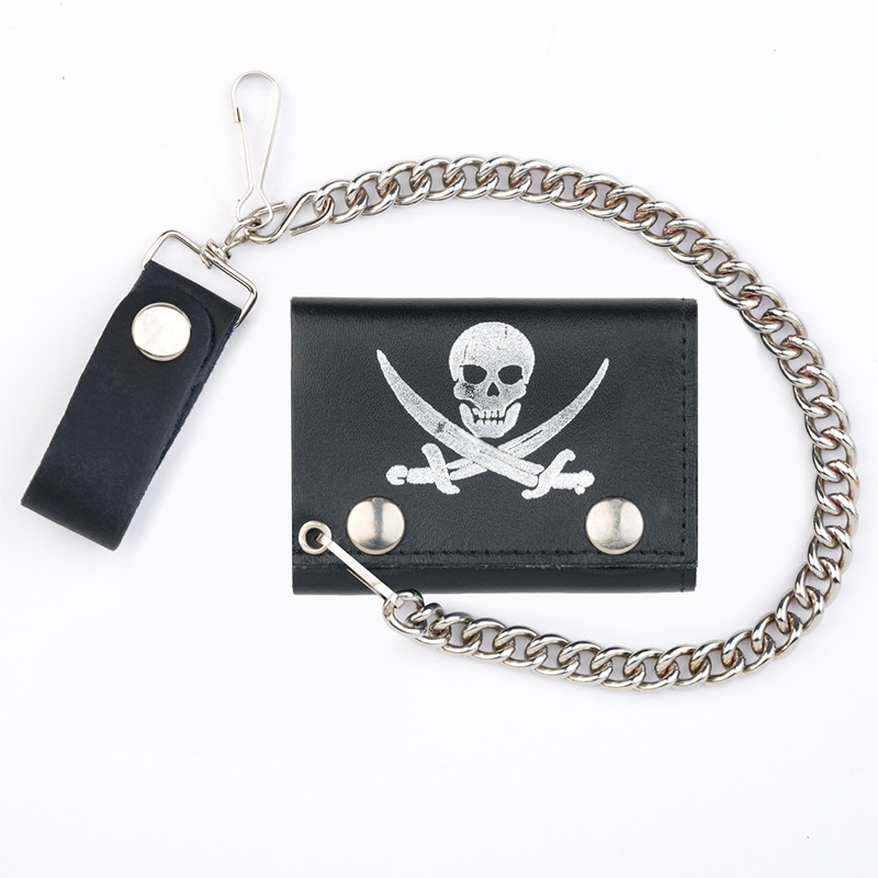 Pirate Skull wallet (comes with chain!)