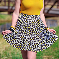 Sunny Side Up Skirt by Retrolicious