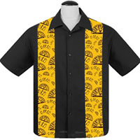 Sun Records- Sun Logo Mini Panel Bowling Shirt by Steady Clothing - SALE