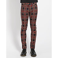 Tripp NYC Rocker Black Plaid Skinny Stretch Jeans