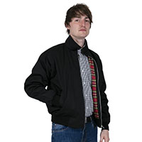 Harrington Jacket by Relco London- BLACK