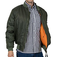 MA-1 Flight Jacket by Relco London- OLIVE