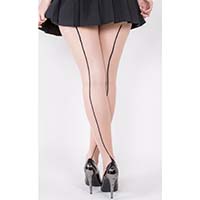 Cuban Heel Backseam Pantyhose - Plus Size - SALE