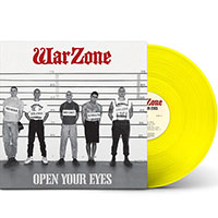 Warzone- Open Your Eyes LP (30th Anniversary Pressing With Booklet) (Translucent Yellow Vinyl)