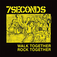 7 Seconds- Walk Together Rock Together LP (Deluxe Edition With 20 Page Booklet) (Clear With Yellow And Purple Splatter Vinyl)