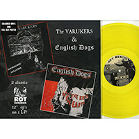 Varukers & English Dogs- To The Ends Of The Earth/Massacred Millions LP (Transparent Yellow Vinyl)