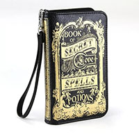 Book Of Secrets Book Wallet / Wristlet Bag by Comeco 