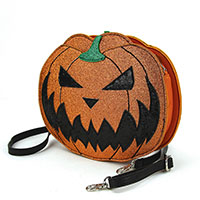 Sleepyville Two Faced Jack O Lantern Shoulder Bag by Comeco - SALE