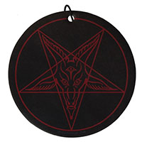 Satanic Circle Baphomet Air Freshener by Kreepsville 666