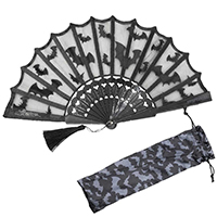 Bat Lace Hand Fan by Kreepsville 666