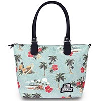 Paradise PVC Diaper Bag by Six Bunnies - blue - SALE