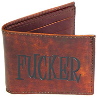 Fucker Antique Finish Brown Slim Billfold Wallet by Mascorro Leather