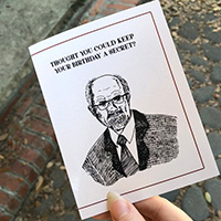 BTK Dennis Rader Serial Killer Birthday Card by Graveface Records