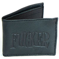 Fucker Black Oil Tanned Slim Billfold Wallet by Mascorro Leather