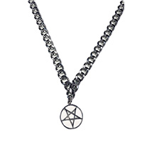 Pentagram Necklace by Switchblade Stiletto - Medium Chain - SALE