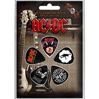 AC/DC- Highway/For Those/Let There Plectrum Pack, 5 Guitar Picks (Imported)