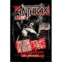 Anthrax- Spreading The Disease Tour 1986 poster