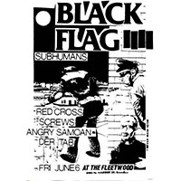 Black Flag / Subhumans- Flyer Poster 