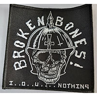 Broken Bones- IOU Nothing Embroidered Patch (ep1319)