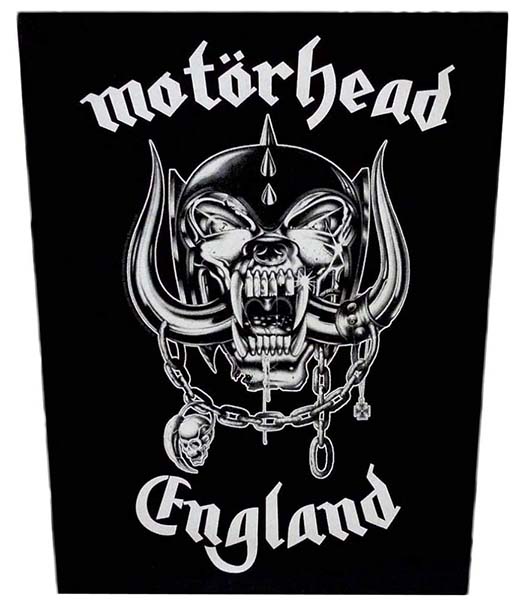 Motorhead- England Sewn Edge Back Patch (bp22)