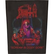 Death- Scream Bloody Gore Sewn Edge Back Patch (bp30)