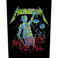 Metallica- And Justice For All Sewn Edge Back Patch (bp224)