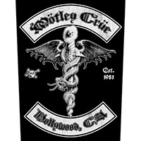 Motley Crue- Hollywood Sewn Edge Back Patch (bp134)