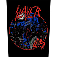 Slayer- Live Undead Sewn Edge Back Patch (bp263)