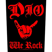 Dio- We Rock Sewn Edge Back Patch (bp295)