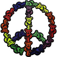 Grateful Dead- Bears Peace Sign embroidered back patch