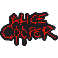 Alice Cooper- Red Logo embroidered patch (ep986)