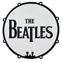 Beatles- Drum Logo embroidered back patch