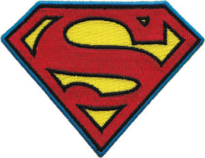 DC Comics- Superman Symbol embroidered patch (ep694)