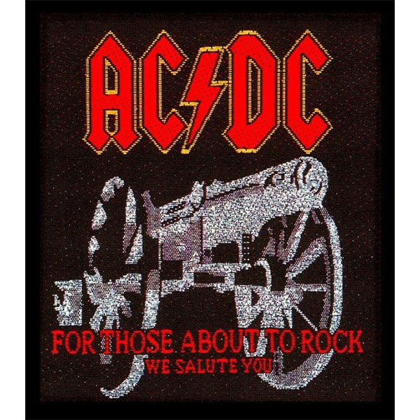 AC/DC- For Those About To Rock embroidered patch (ep826)