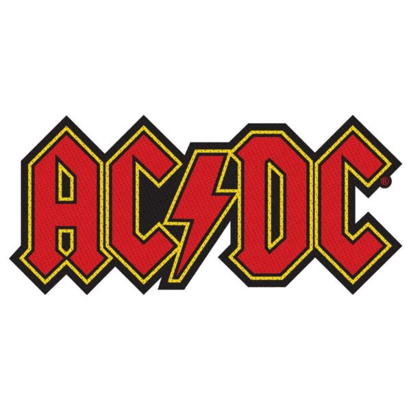 AC/DC- Die Cut Logo Woven patch (ep808)