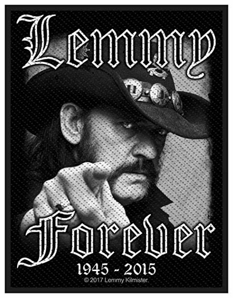 Lemmy Kilmister- Forever (1945-2015) Woven Patch (Motorhead) (ep504)