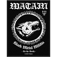 Watain- Black Metal Militia woven patch (ep448) (Import)
