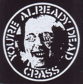 Crass- You're Already Dead cloth patch (cp064)